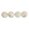 4" Distressed White Ceramic Country Orb Vase Filler Set